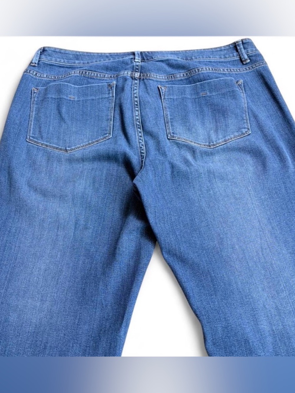 J. Jill Indigo Boyfriend Jeans with Rolled Cuffs - Picture 6 of 8